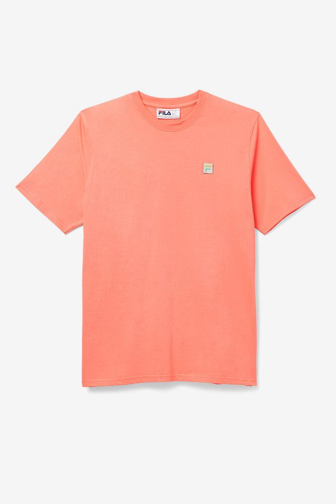 Fila Quartz T-Shirt Orange - Mens - 63857DMZN